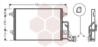 VAN WEZEL Kondensaator,kliimaseade 58005190